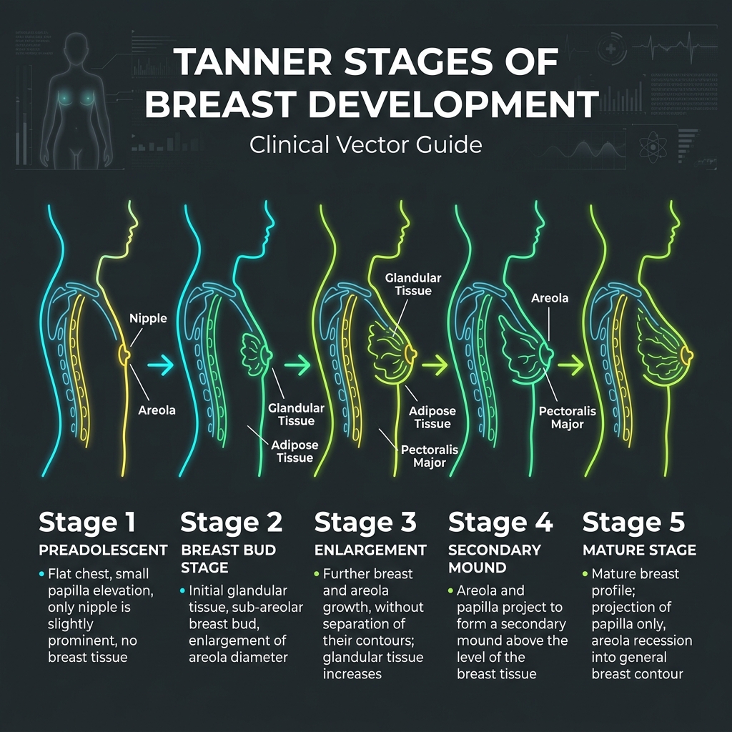Tanner Stages of Breast Development